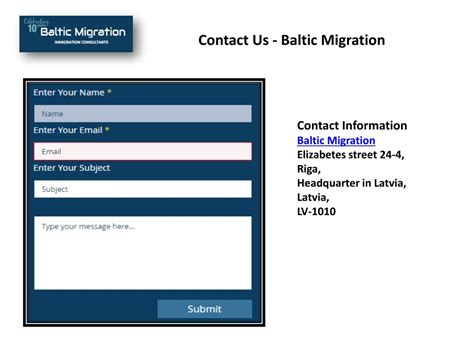 Contact us in Latvia .